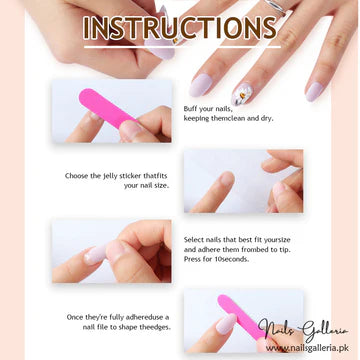 Luxury Press-On Nails (24Pcs) - Free Nail Kit Included 0012