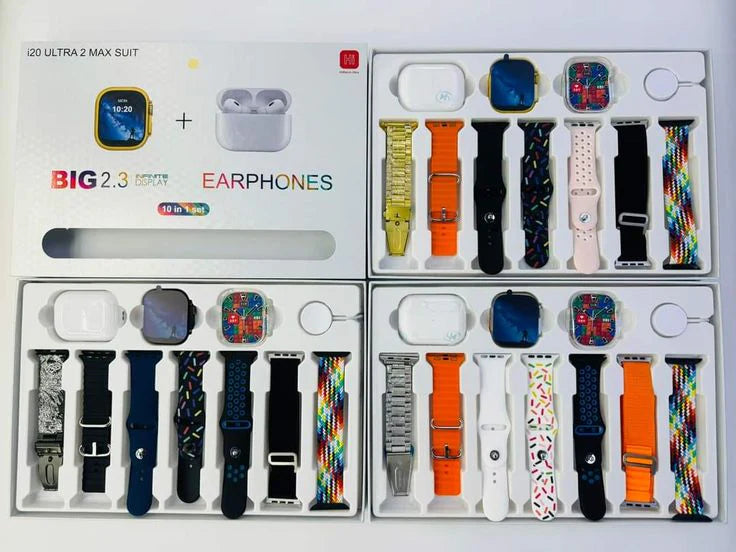 i20 Ultra Smart Wacth With Premium Earbuds 10 in 1 Deal