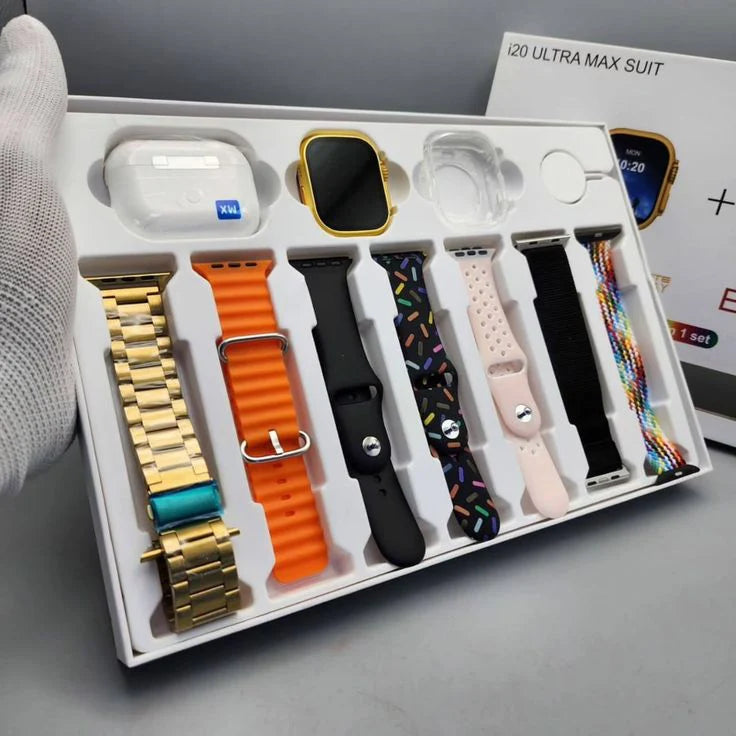 i20 Ultra Smart Wacth With Premium Earbuds 10 in 1 Deal